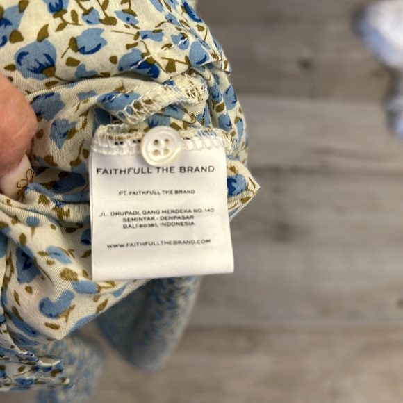 Faithfull the Brand Massimo Tie Front Midi Dress - Picture 3 of 7